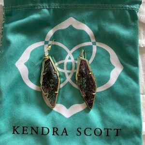 Kendra Scott abalone earrings worn once